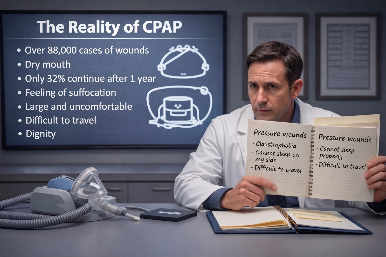 CPAP — problemas e limitações